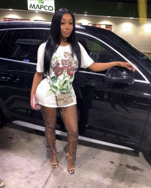 Collants résille en cristal