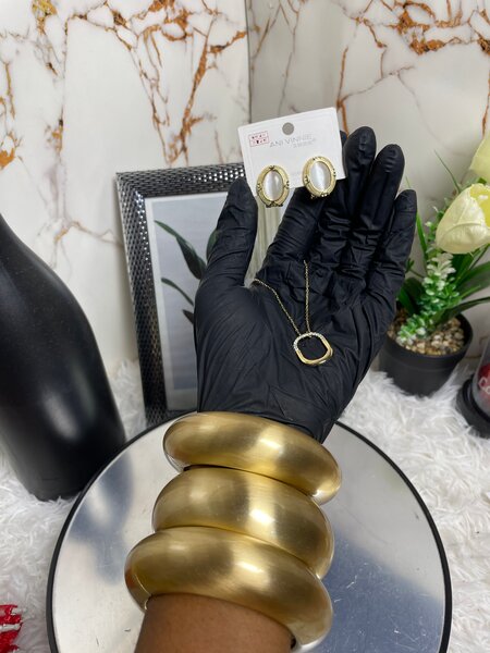 Ensemble Bijoux Élegant Doré