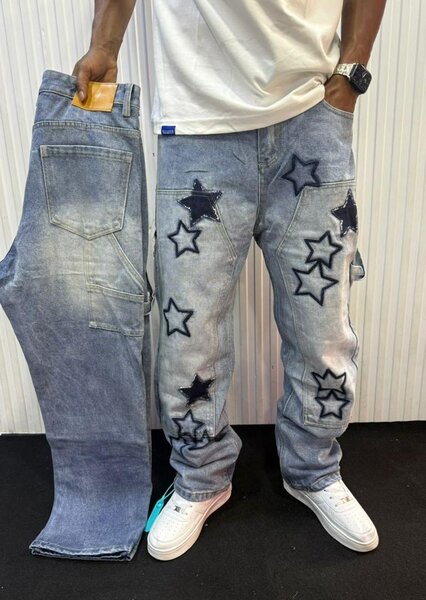 Jean étoilé tendance homme