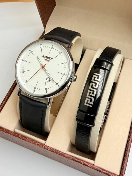 Montre Homme et Bracelet Cuir