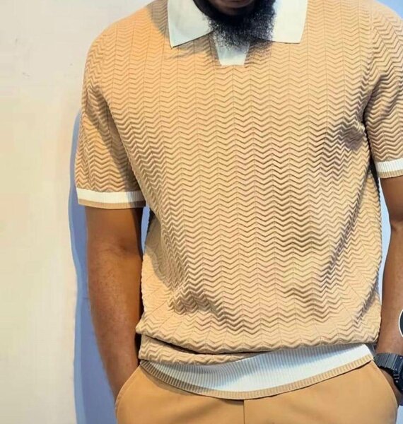 Polo en maille pour hommes