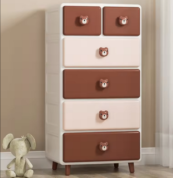 Commode enfant design lapin et ours