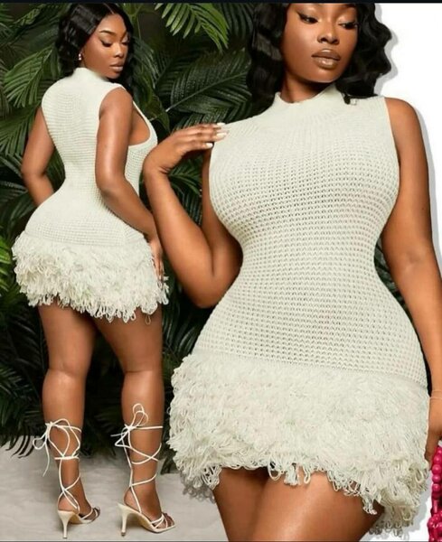 Robe Tricotée Chic Femme