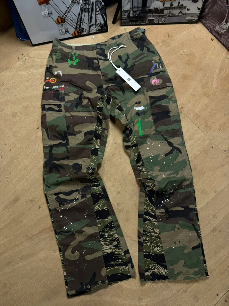 Jeans décontractés patchwork