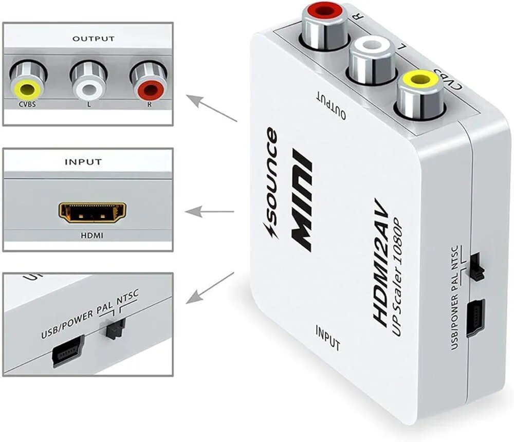 Adaptateur HDMI vers AV