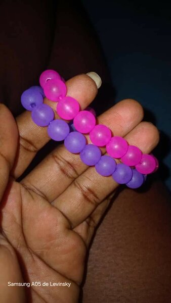 Bracelets de perles colorées