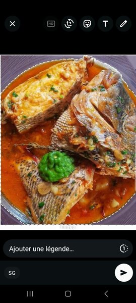 Poisson en sauce épicée