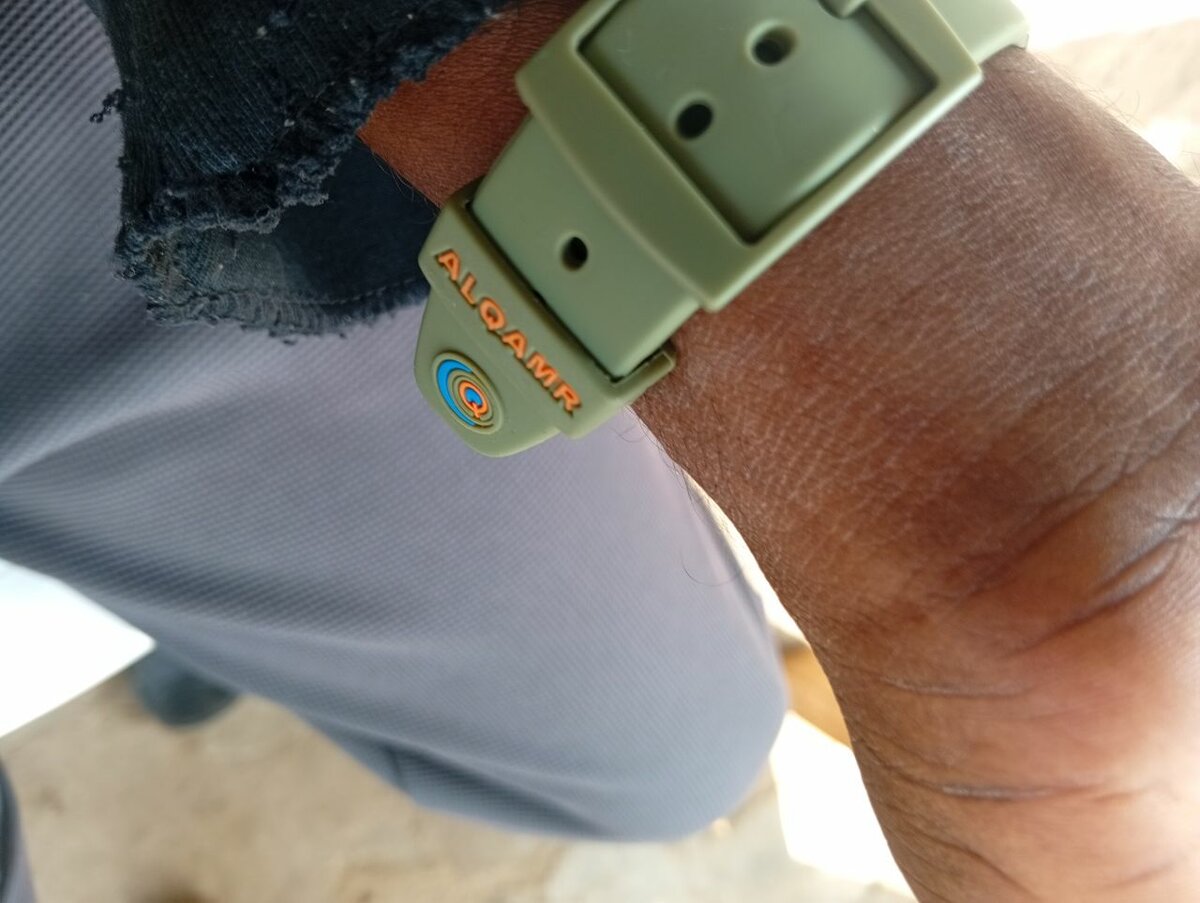 Montre ALCAMR verte en silicone