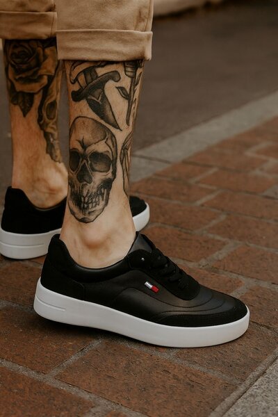 Sneakers en cuir pour hommes