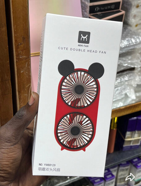 Ventilateur double tête mignon