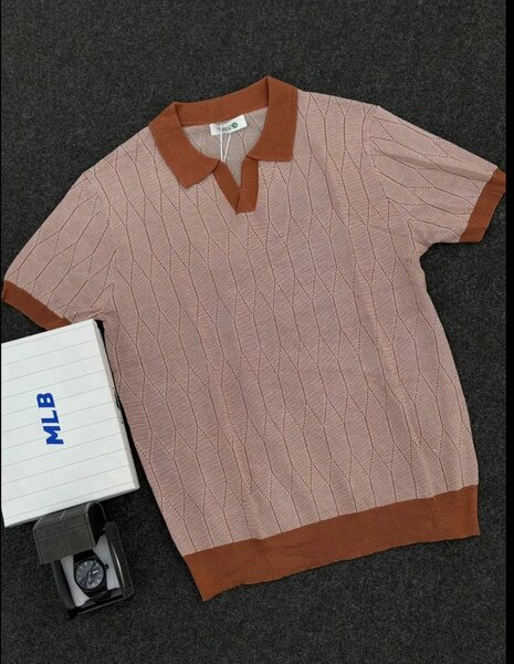 Polo homme élégant bicolore