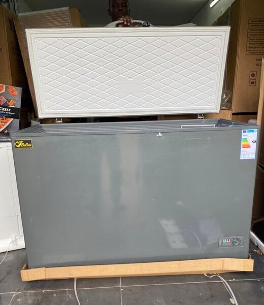 Congélateur coffre gris Filias