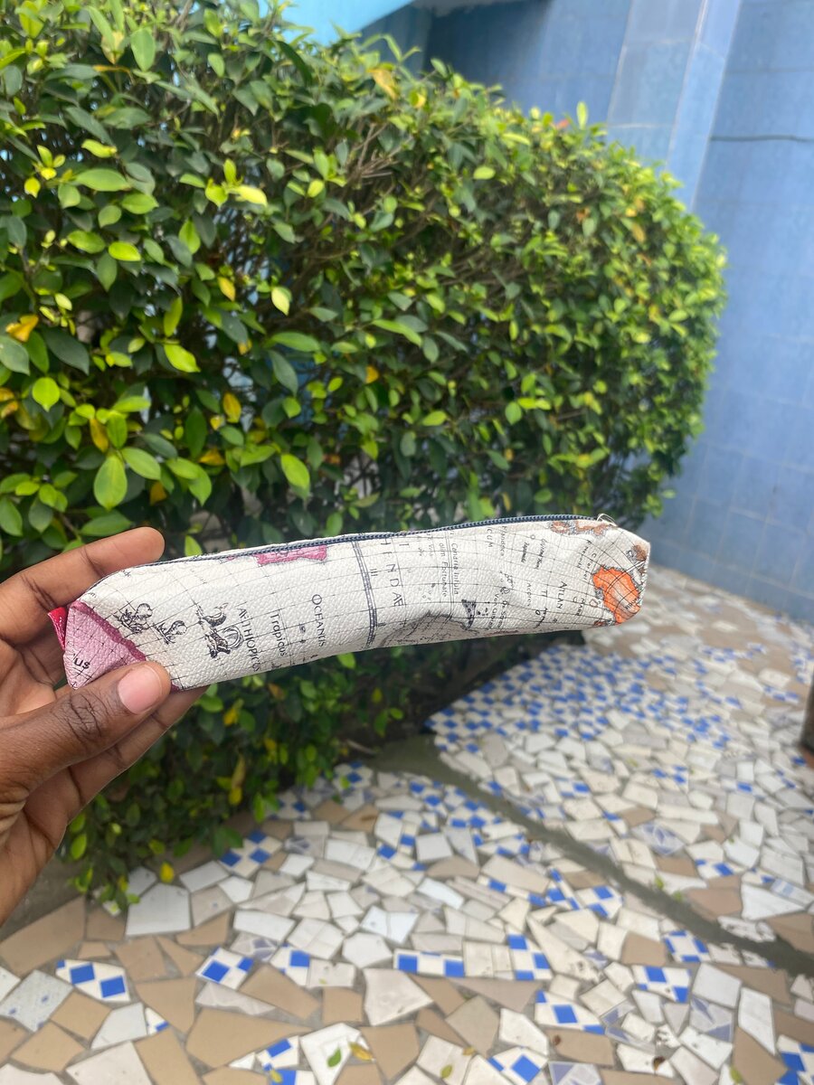 Trousse transparente à motifs