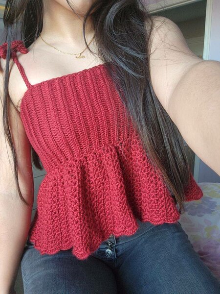 Haut en crochet élégant