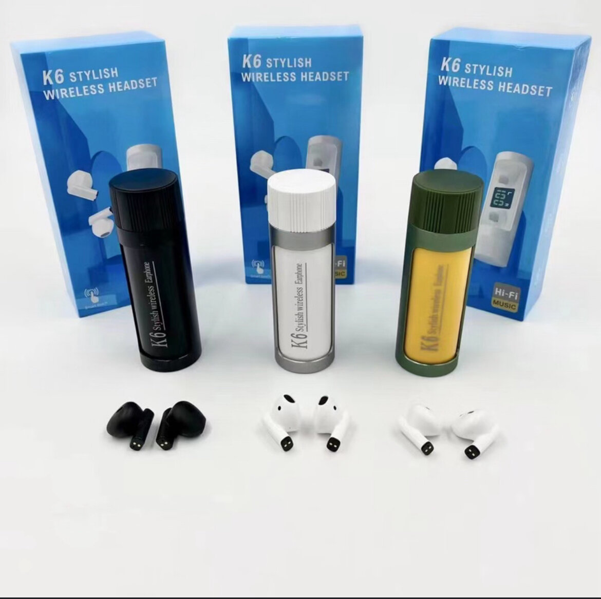 Écouteurs sans fil K6 élégants
