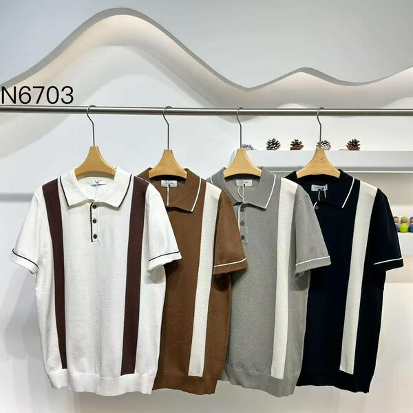 Polo homme en tricot élégant