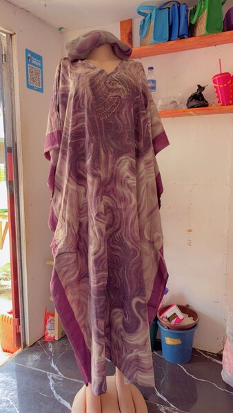 Robe colorée en tissu wax