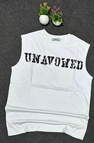 Débardeur blanc imprimé