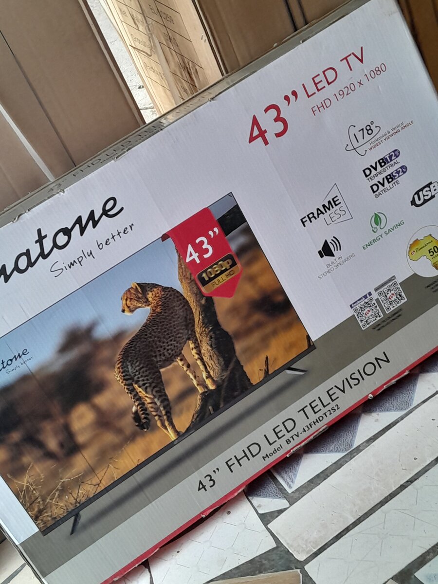 BINATONE 43" LED TV FULLY DIGITAL SATELITE