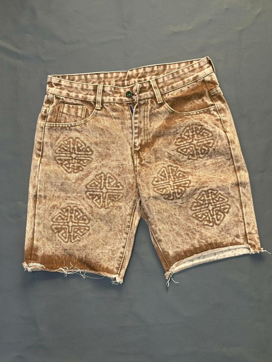 Shorts en jean délavé tendance