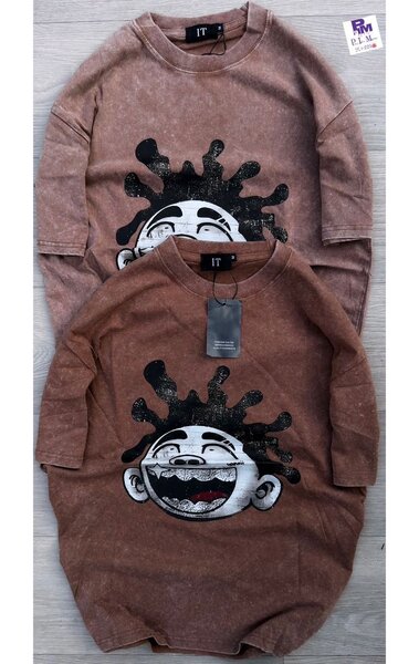 T-shirt oversize unisexe avec motif rigolo