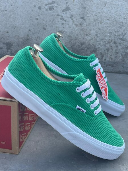 Vans Sneakers Vert Côtelé