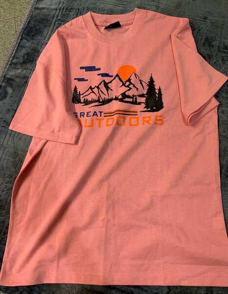 T-shirt rose "Great Outdoors"