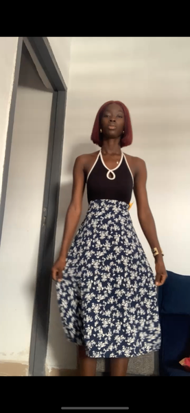 Jupe fleurie élégante