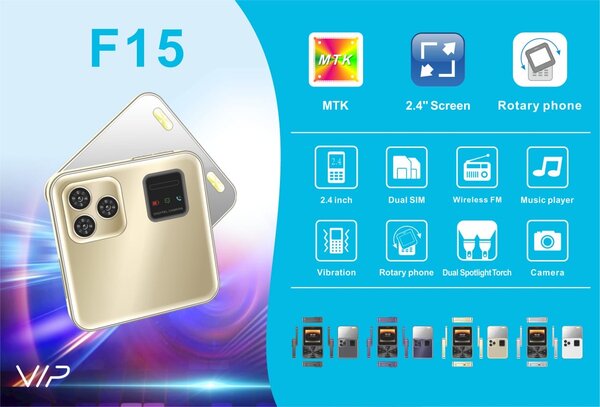 Téléphone rotatif F15 2.4"