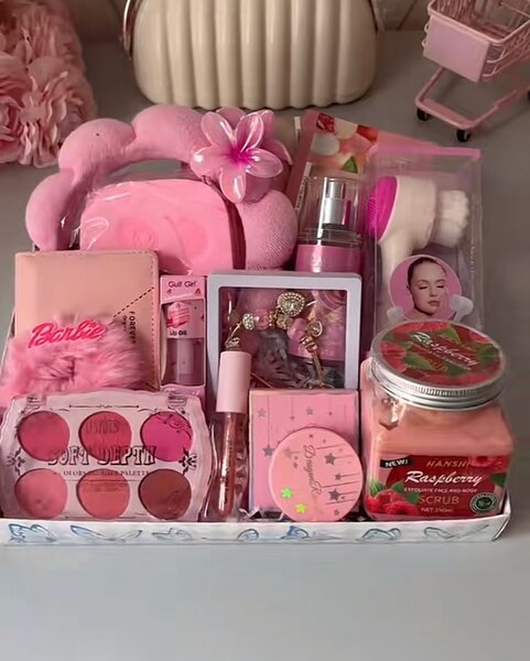 Coffret Cadeau Cosmétique Rose pour Femmes