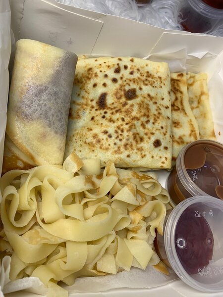 Crêpes fromage viande,nutella