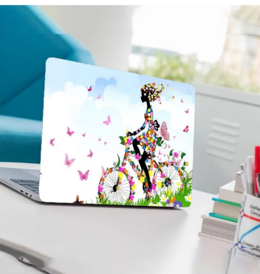 Art Girl Laptop Back Skin-Laptop Skin Vinyl Sticker Decal, 14.6 15 15.4 15.6 inch Laptop Skin Sticker Cover For All Laptops