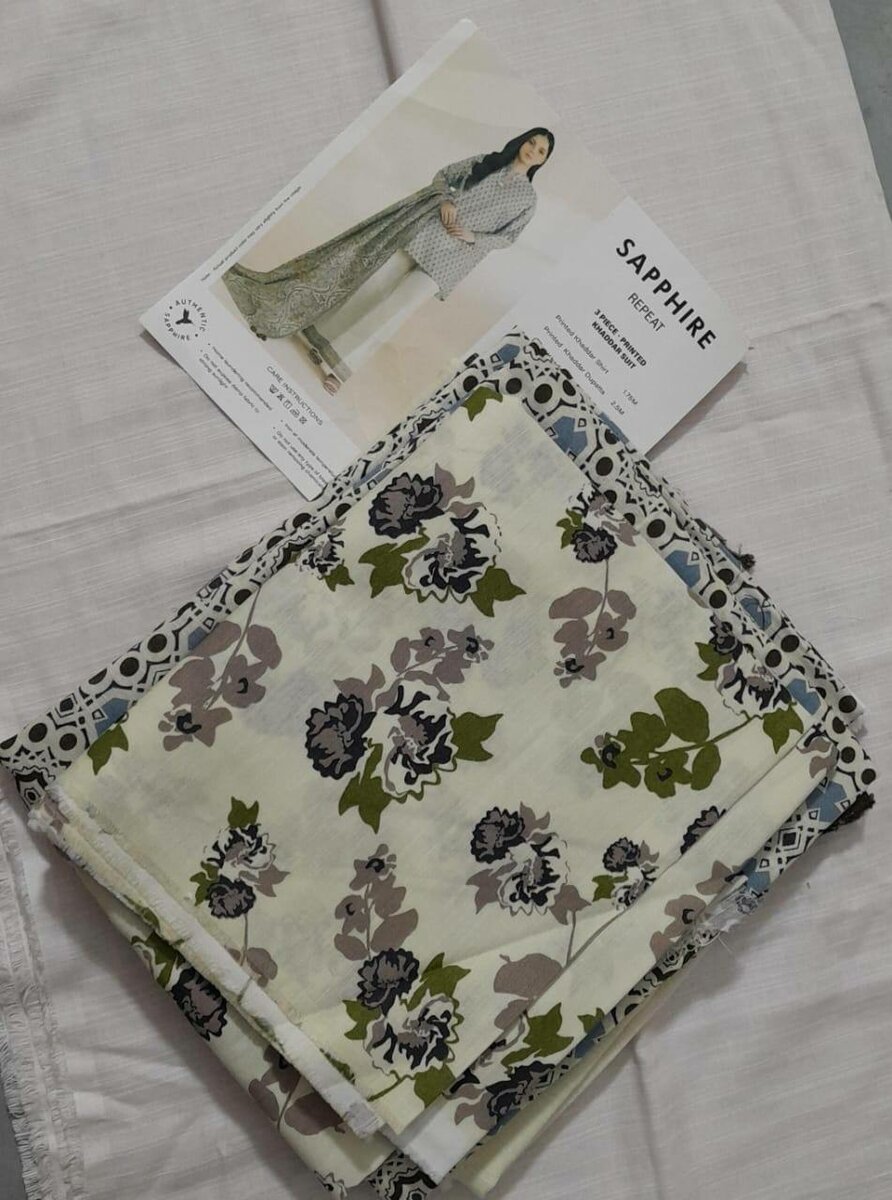 Original sapphire khadar 3pc