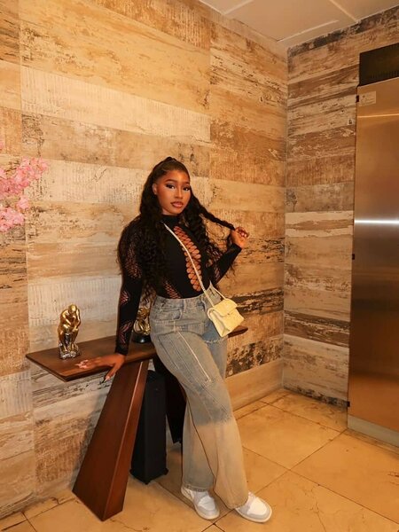 Half-High Collar Sexy Hollow All-in-one Knitted Top