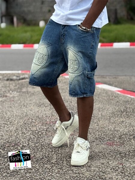 Short en jean décontracté