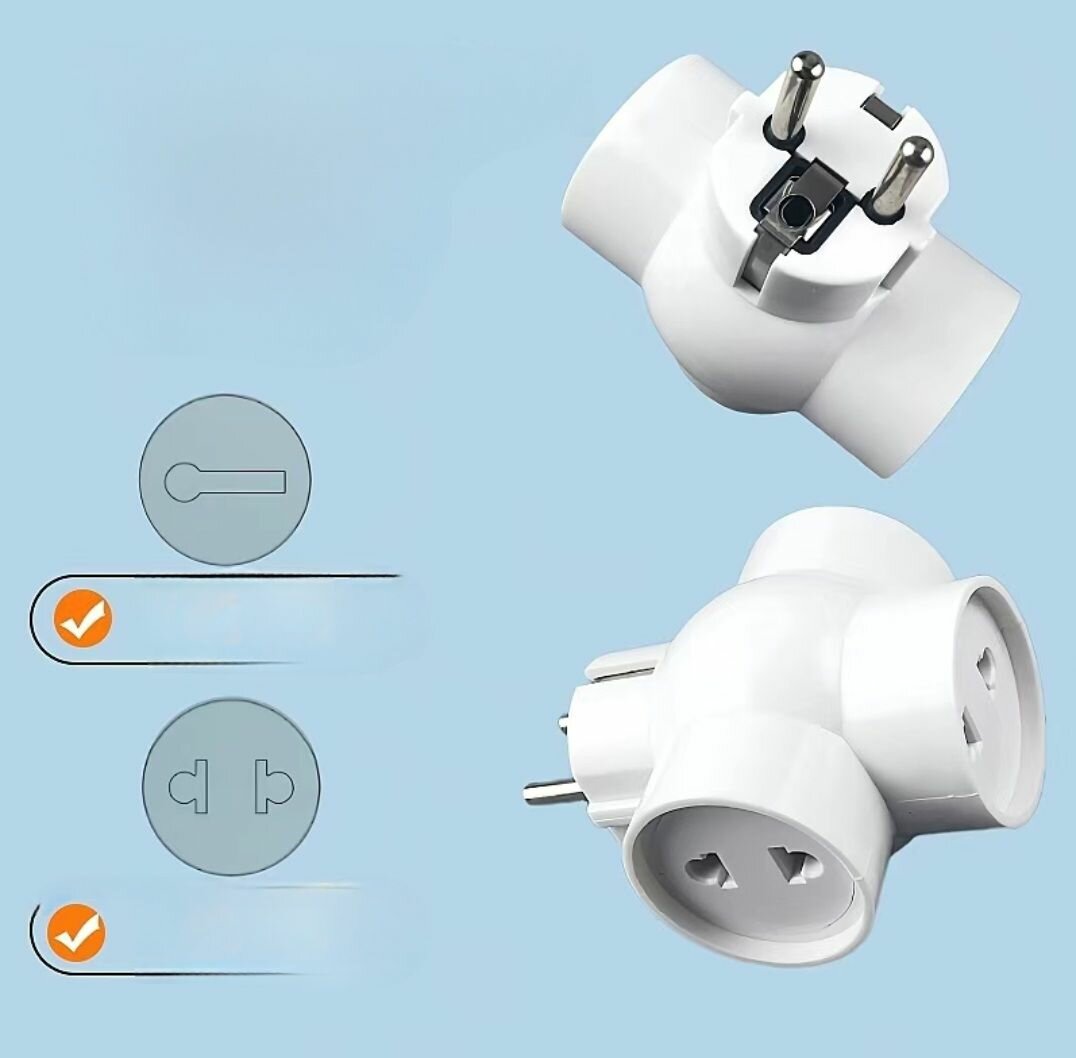 Adaptateur secteur multiple compact