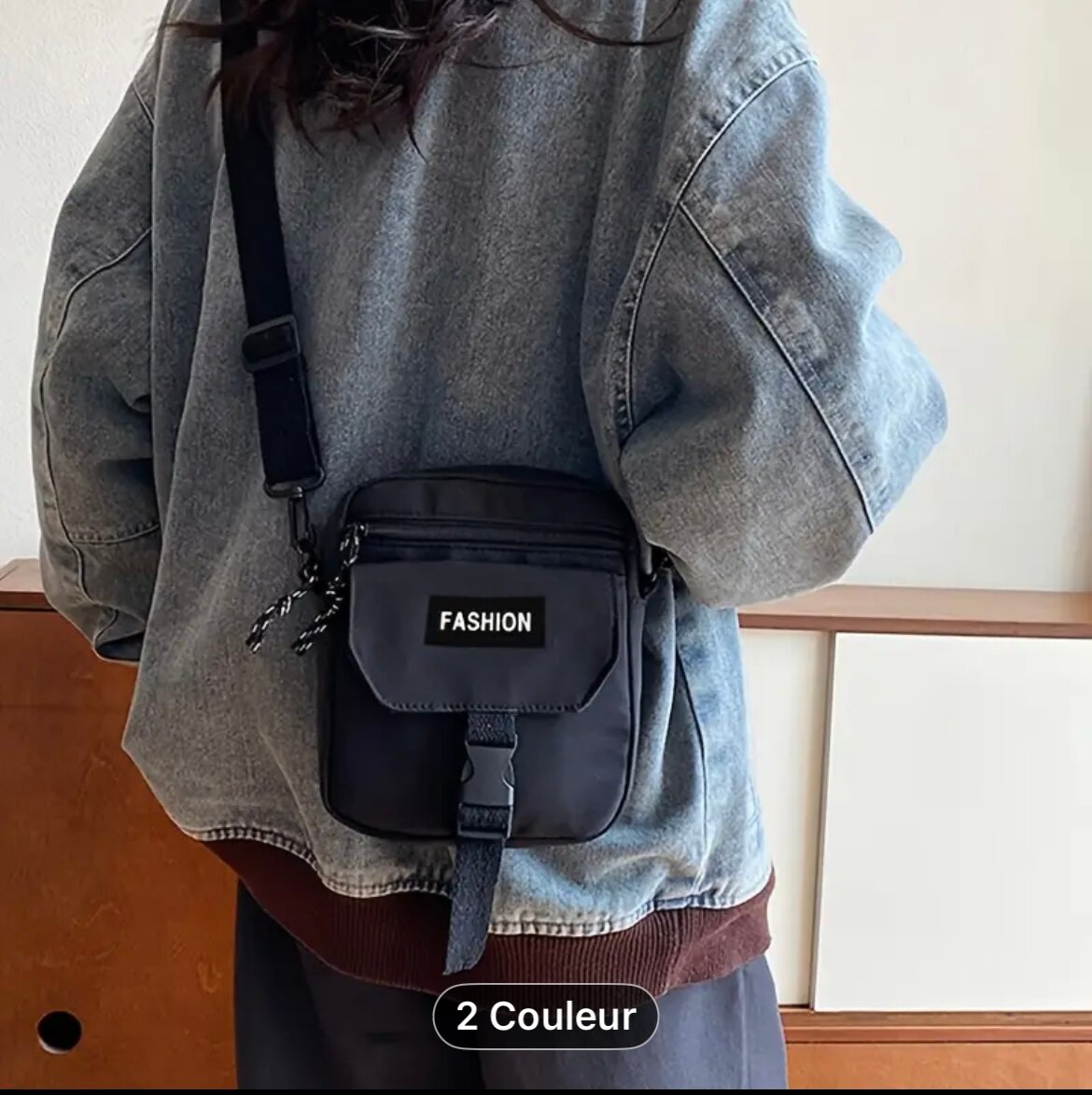 Sac bandoulière tendance multicolore