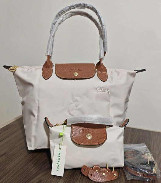 Sac Longchamp en toile et cuir