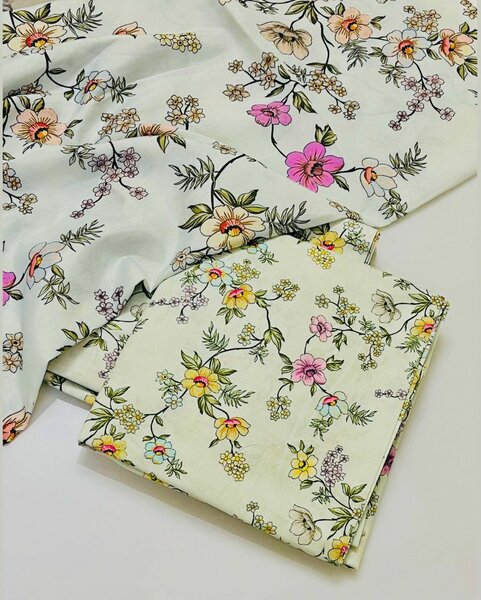 Printed lawn suit