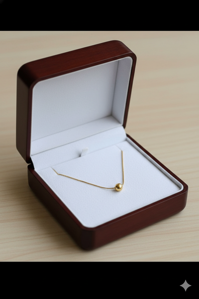 Collier en or avec perle - Élégant et simple