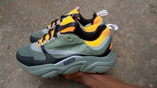 Baskets tendance multicolores