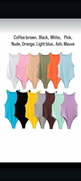 Cotton bodysuit tops