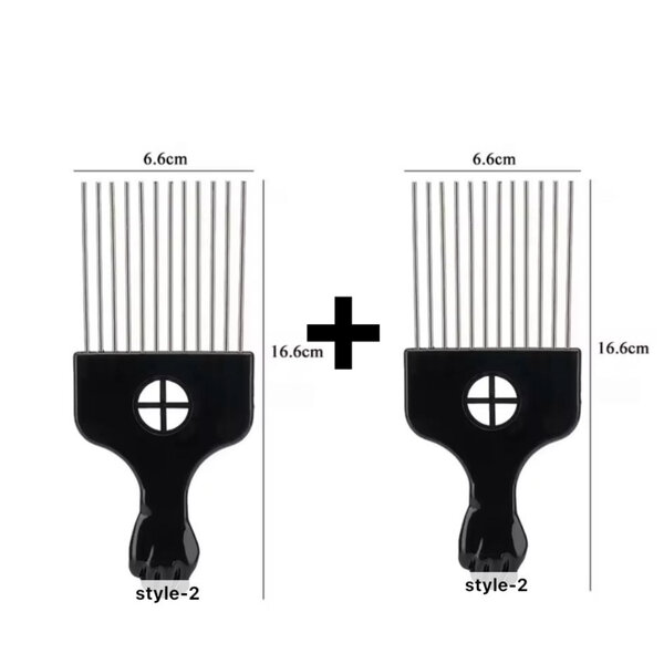 2 PEIGNES AFRO MOYEN