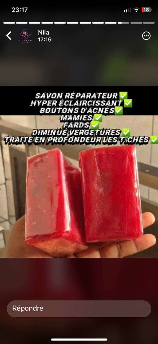 Savon Nila-Molato orange et rouge