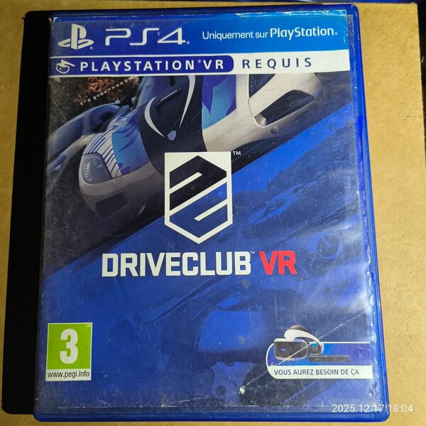 Cd PS4 Driveclub VR