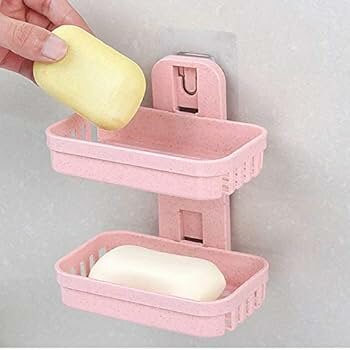 Étagère murale de douche double