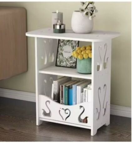 Étagère décorative blanche