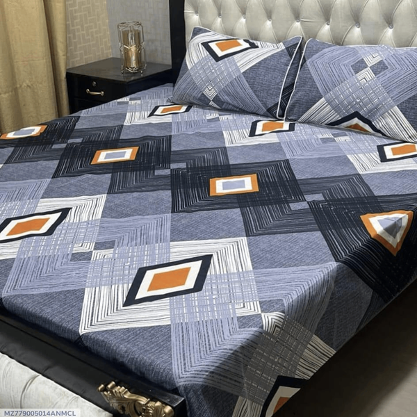Crystal cotton printed Double Bedsheet
