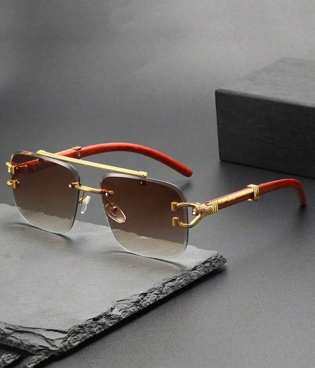 Lunettes de soleil carrées luxueuses