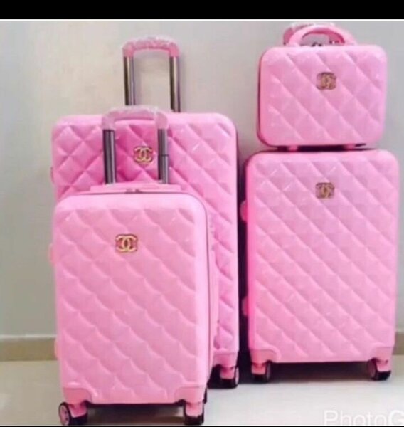 Ensemble de valises rose CC